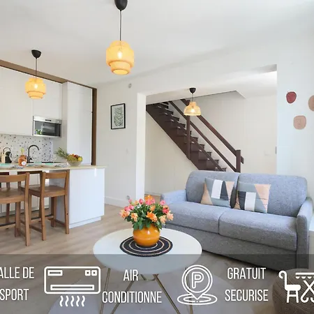 Апартаменты L'ethnique 7p - Climatisation - Jardin - Parking - Salle De Sport Тулуза