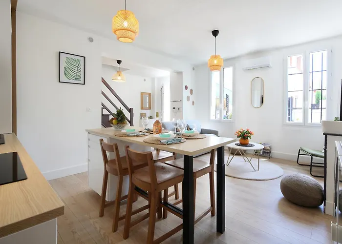 L'ethnique 7p - Climatisation - Jardin - Parking - Salle De Sport 아파트 툴루즈